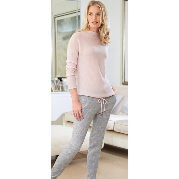 100% Cashmere Pink Gassato Sweater Pure Collection - Picture 1 of 6